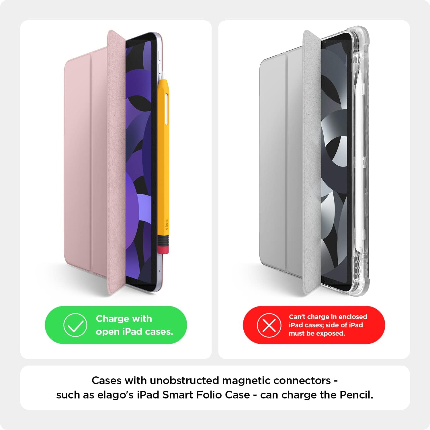 elago Compatible with Apple Pencil Pro Case & Apple Pencil 2nd Generation Case. Compatible with Magnetic Charging. Double Tap. Squeeze. Haptic (Must Read Installation Instructions) (Yellow) - Image 7